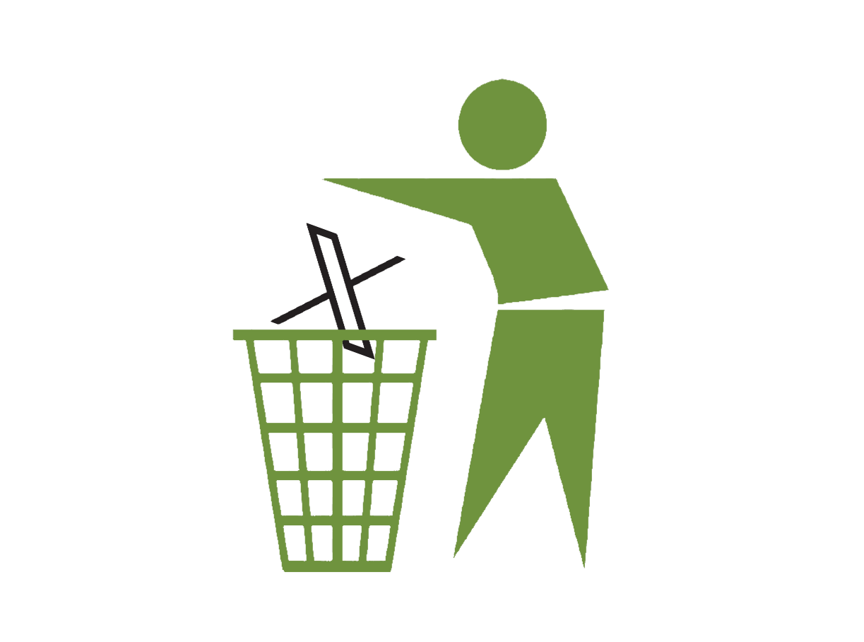 in the bin!